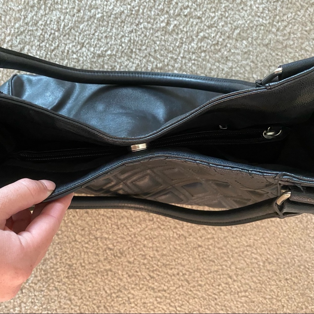 Women’s Purse Black Faux Leather - Picture 3 of 5
